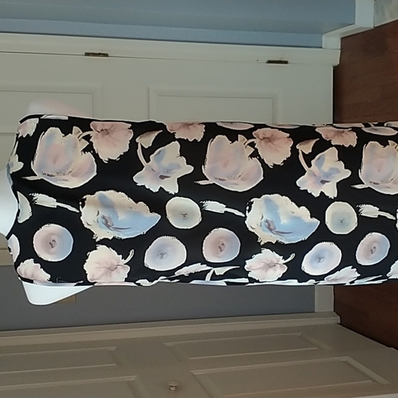 Pink Blush Black Floral Chiffon Maternity Vest S - Picture 7 of 10